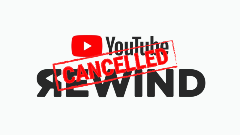 Youtube Rewind中止のお知らせ