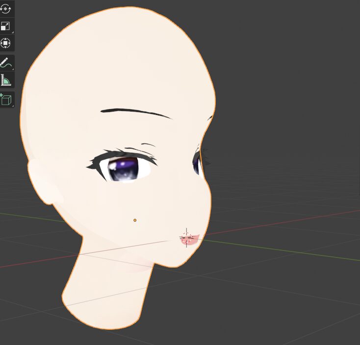 角度を変えたキャラクターモデル