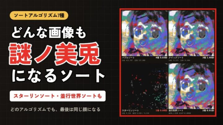 謎ノ美兎ソートのアイキャッチ